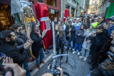 Celebración del 150 aniversario de la churrería La Mañueta en Pamplona.