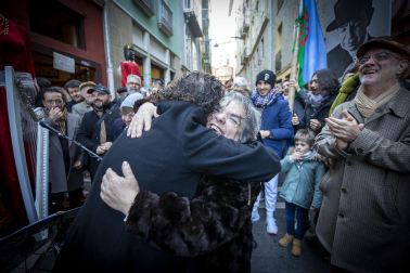 Celebración del 150 aniversario de la churrería La Mañueta en Pamplona.
