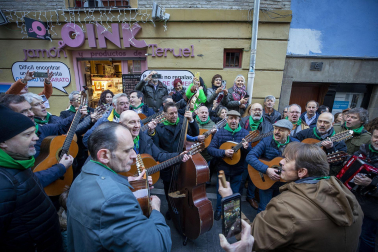 Celebración del 150 aniversario de la churrería La Mañueta en Pamplona.