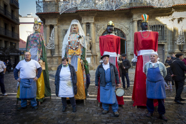 Celebración del 150 aniversario de la churrería La Mañueta en Pamplona.