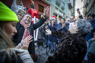 Celebración del 150 aniversario de la churrería La Mañueta en Pamplona.