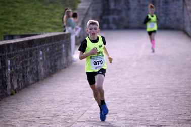 Participantes en la XI Carrera Infantil de la Navidad de Asvona