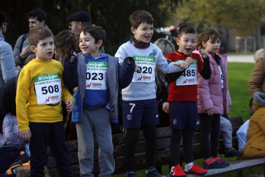 Participantes en la XI Carrera Infantil de la Navidad de Asvona