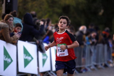 Participantes en la XI Carrera Infantil de la Navidad de Asvona