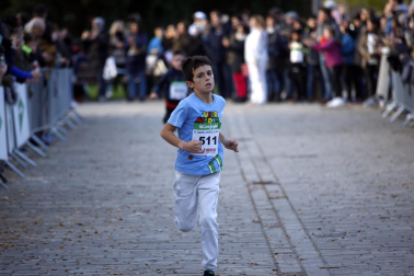 Participantes en la XI Carrera Infantil de la Navidad de Asvona