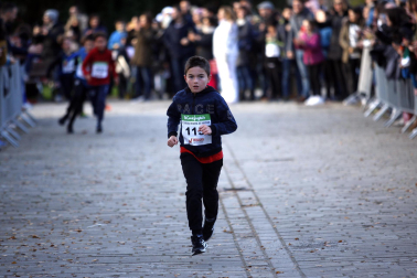 Participantes en la XI Carrera Infantil de la Navidad de Asvona