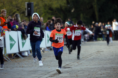 Participantes en la XI Carrera Infantil de la Navidad de Asvona
