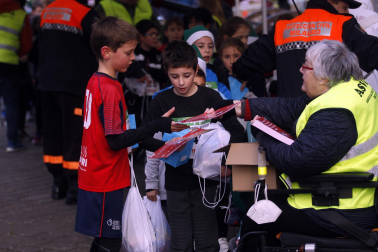 Participantes en la XI Carrera Infantil de la Navidad de Asvona