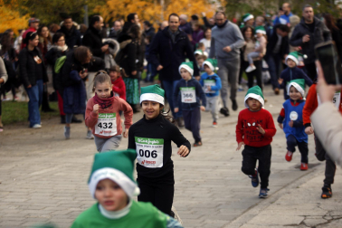 Participantes en la XI Carrera Infantil de la Navidad de Asvona