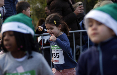 Participantes en la XI Carrera Infantil de la Navidad de Asvona