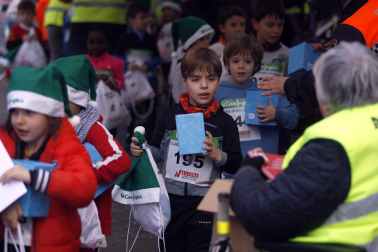 Participantes en la XI Carrera Infantil de la Navidad de Asvona