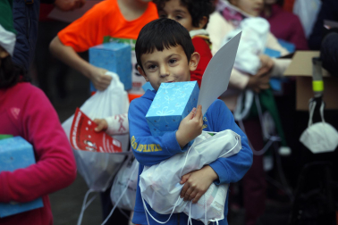 Participantes en la XI Carrera Infantil de la Navidad de Asvona