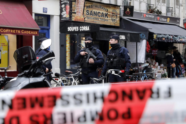 Imágenes de los controles policiales en las inmediaciones del ataque