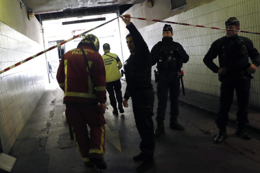 Imágenes de los controles policiales en las inmediaciones del ataque
