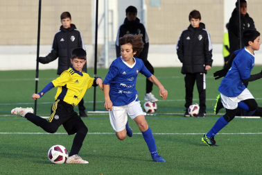 Encuentros del primer día del XL Torneo Interescolar en las instalaciones de Tajoanr.