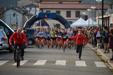 Participantes en la San SilbestreTrail Esteribar 2022