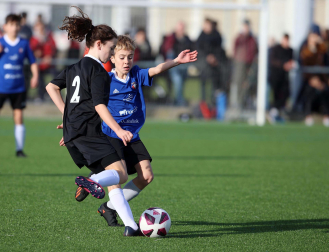 Imágenes del encuentro Lorenzo Goikoa 3 - 3 Virgen Blanca de la segunda jornada del XL Torneo Interescolar.