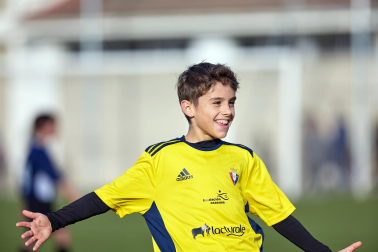Imágenes del encuentro Joakin Lizarraga 4 - 3 Ermitagaña de la segunda jornada del XL Torneo Interescolar.