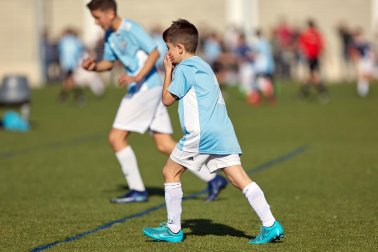 Imágenes del encuentro Príncipe de Viana 5-1 Mendillorri de la segunda jornada del XL Torneo Interescolar.