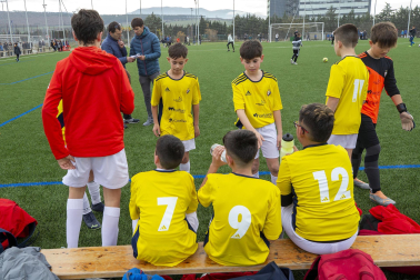 Imágenes del encuentro Marqués de la Real Defensa 0-1 Bernart Etxepare de la cuarta jornada del XL Torneo Interescolar.