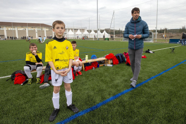 Imágenes del encuentro Marqués de la Real Defensa 0-1 Bernart Etxepare de la cuarta jornada del XL Torneo Interescolar.