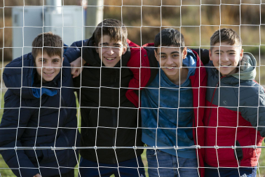 Imágenes del encuentro Mendialdea 3-3 Liceo Monjardín de la cuarta jornada del XL Torneo Interescolar.