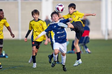 Imágenes del encuentro Mendillorri 1-7 Hermanas Uriz Pi de la cuarta jornada del XL Torneo Interescolar.