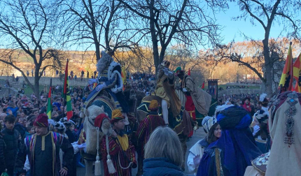 Fotos de la llegada de los Reyes Magos a Pamplona.