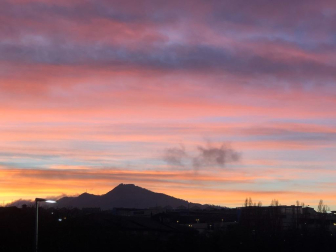 Amanecer en Huarte.