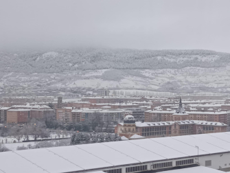 Nevada en Pamplona.