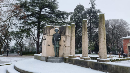 Nevada en Pamplona.