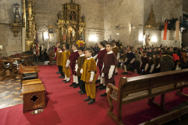 Fotos de la coronación de la reina de la Faba en Puente la Reina. /