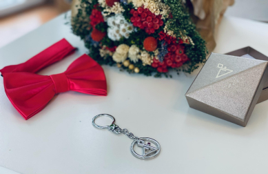Llavero de plata don San Fermín de Joyería Zia
