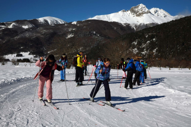 Imágenes de los alumnos navarros en la Semana Blanca