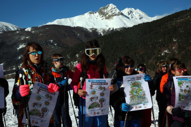 Imágenes de los alumnos navarros en la Semana Blanca