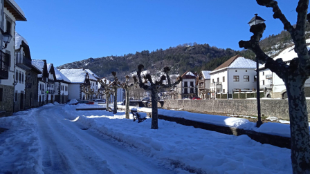 Nieve en Ochagavía.