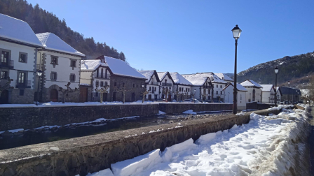 Nieve en Ochagavía.
