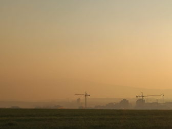 La Comarca de Pamplona, "teñida" de humo
