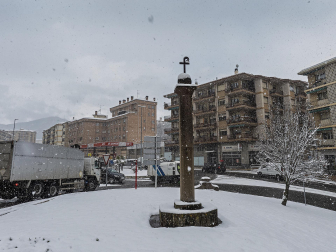 Fotos de la nevada de este lunes en Tierra Estella.