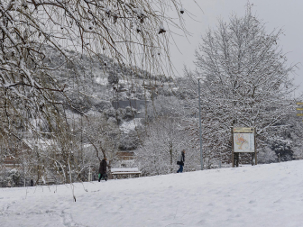 Fotos de la nevada de este lunes en Tierra Estella.