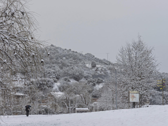 Fotos de la nevada de este lunes en Tierra Estella.