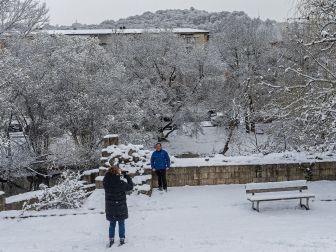 Fotos de la nevada de este lunes en Tierra Estella.