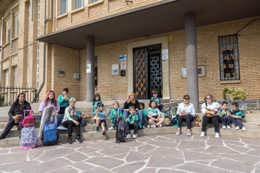 Fotos de la Operación Bocata del colegio Anunciata de Tudela.