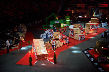 Show del Mundial de X-Trial en el pabellón Navarra Arena con la participación del piloto Toni Bou.