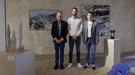 De izquierda a derecha: Josu Repáraz, Jorge Urdánoz e Iñigo Orella