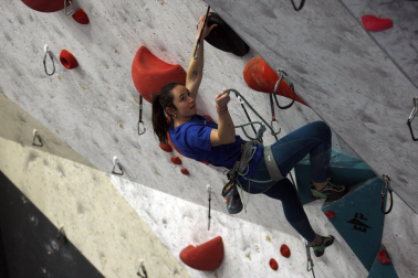 Fotos del Campeonato navarro de escalada de dificultad. /