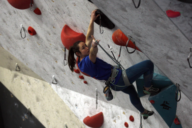Fotos del Campeonato navarro de escalada de dificultad. /