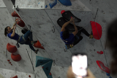 Fotos del Campeonato navarro de escalada de dificultad. /
