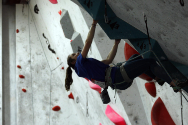 Fotos del Campeonato navarro de escalada de dificultad. /