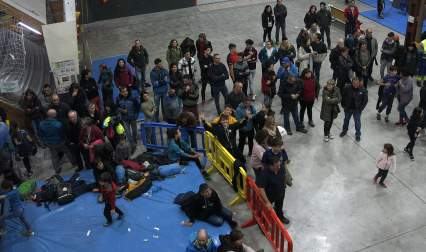 Fotos del Campeonato navarro de escalada de dificultad. /